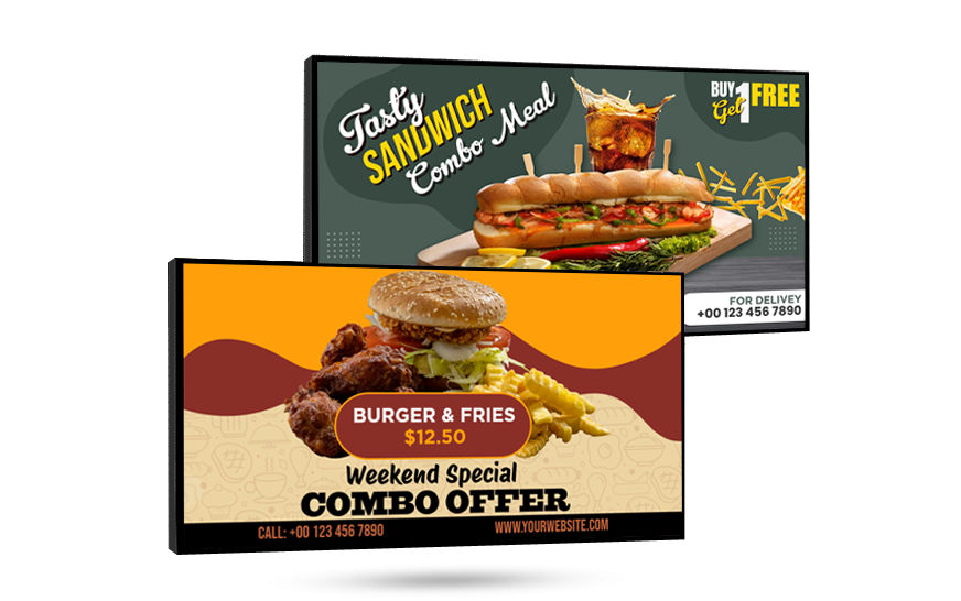Revamp your restaurant Combo menu with signage maker free