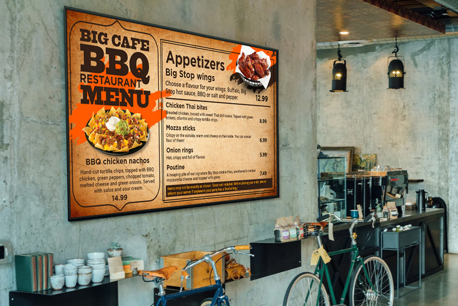 Retro or Vintage menu design templates from MenuRepo