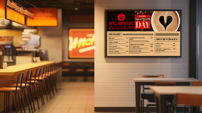 Halloween special restaurant menu design by HD2menus | menu maker