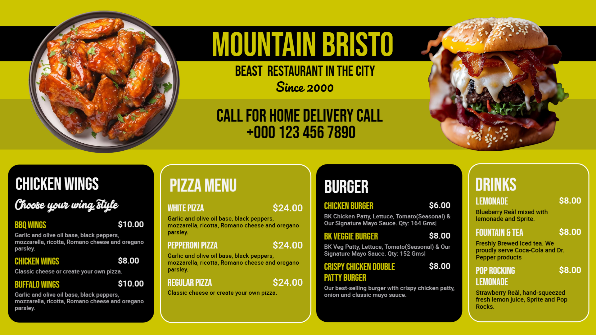 Restaurant Menu Design