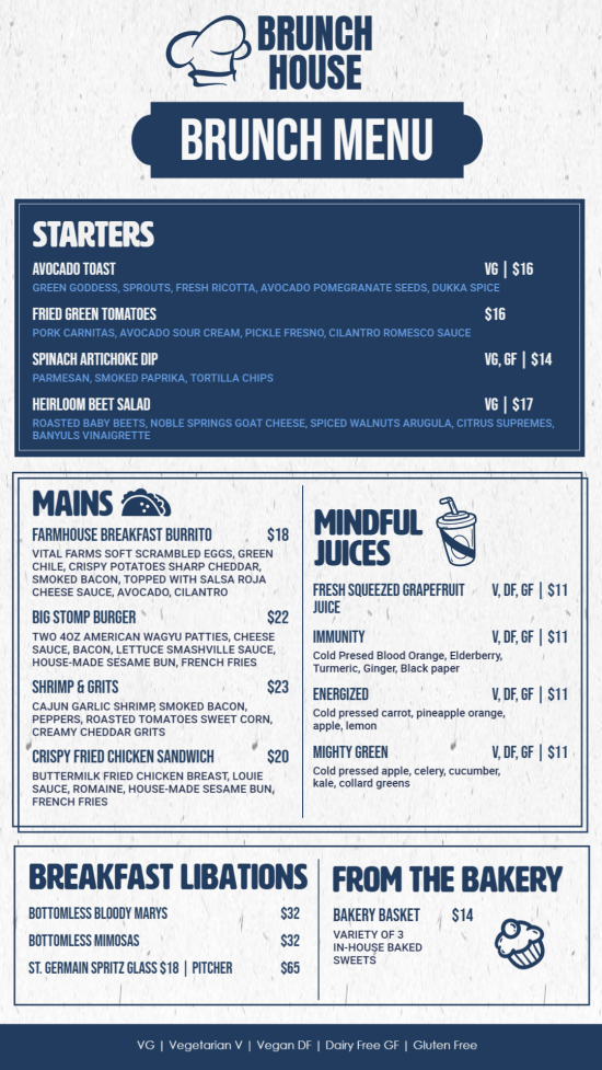 Brunch Menu Template