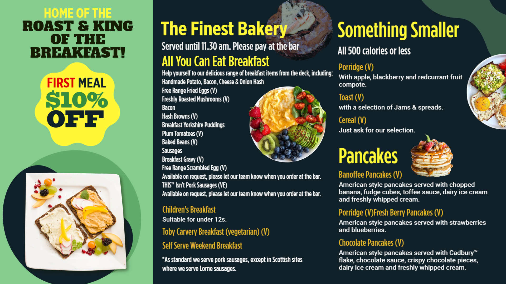 Stunning Bakery Digital Menu Template