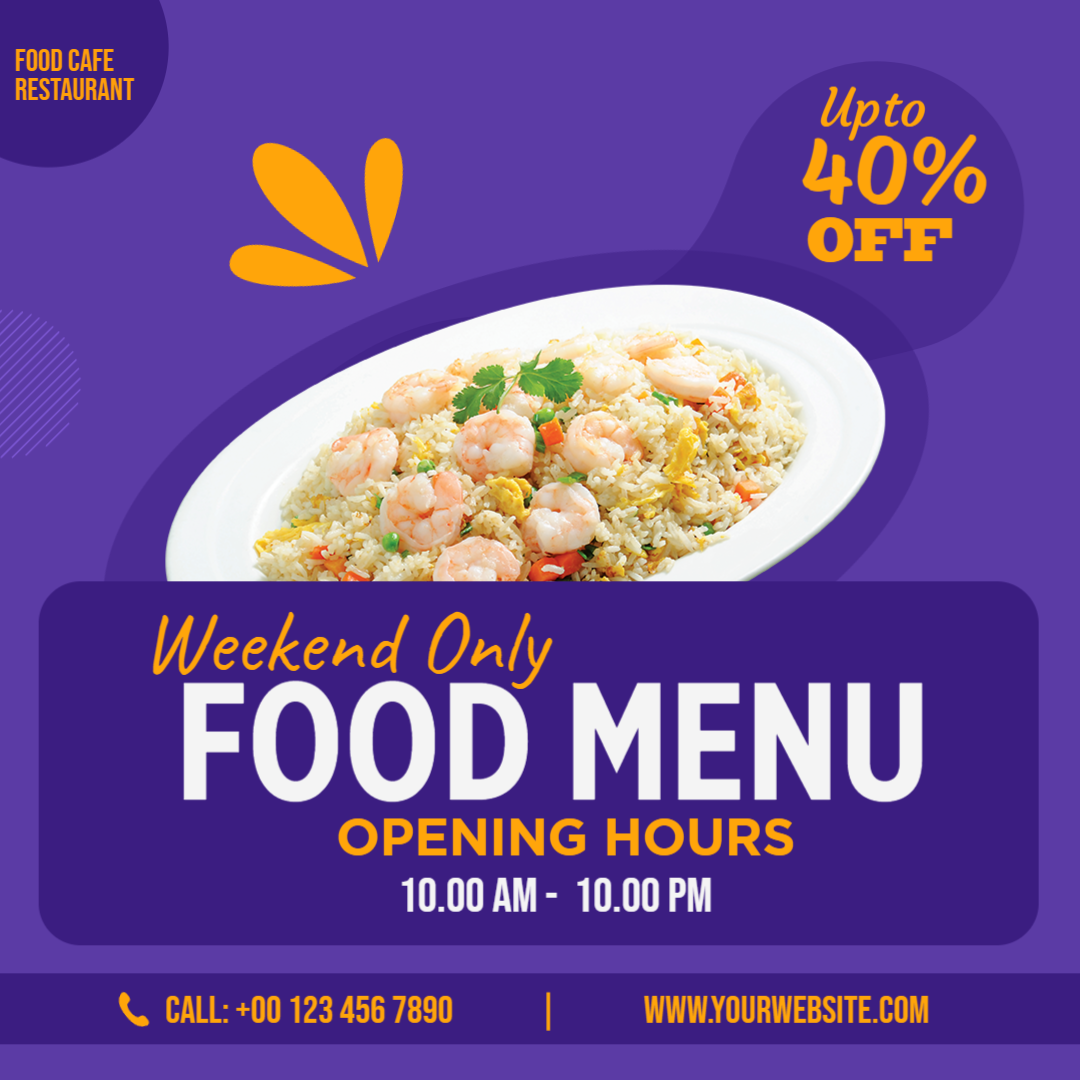 Food Cafe Instagram Post