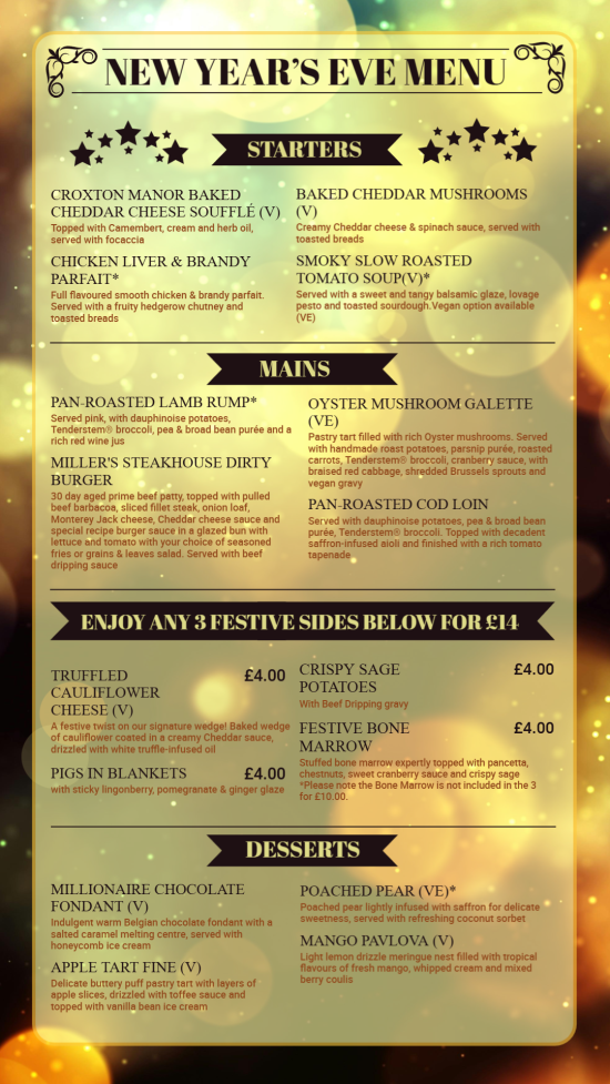 Happy New year Digital Menu