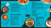 Seafood dinner Digital menu Template-1 digital menu board