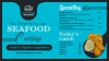 Seafood dinner menu digital menu board