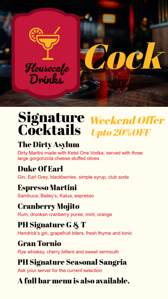 Cocktail & Wine Digital Menu Design-3