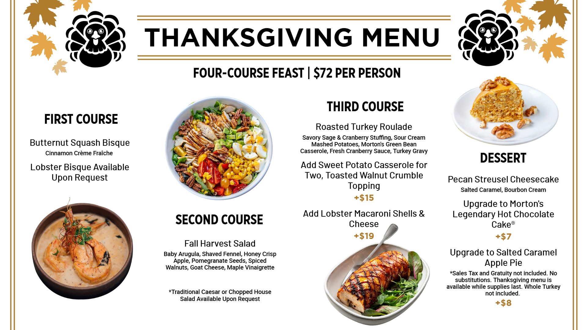 Custom Create thanksgiving Digital menu 